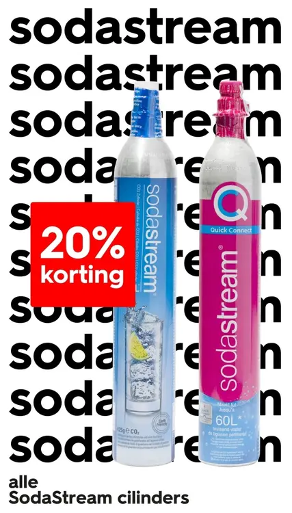 Aanbieding: Alle SodaStream cilinders