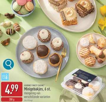 Aanbieding: Minigebakjes, 6 st.