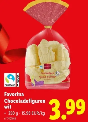 Aanbieding: Chocoladefiguren wit