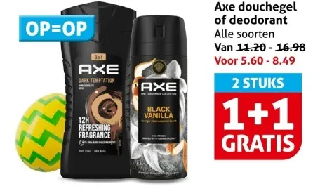 Aanbieding: Axe douchegel of deodorant