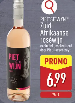 Aanbieding: PIET'SE'WYN® Zuid-Afrikaanse roséwijn