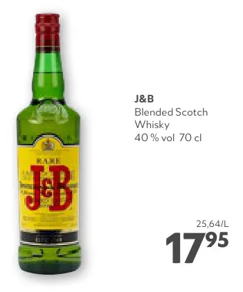 Promotie: J&B Blended Scotch Whisky