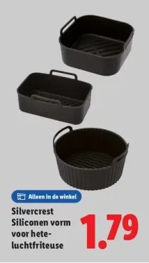 Aanbieding: Siliconen vorm voor heteluchtfriteuse