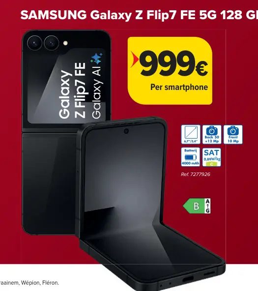 Aanbieding: Galaxy Z Flip7 FE 5G 128 G