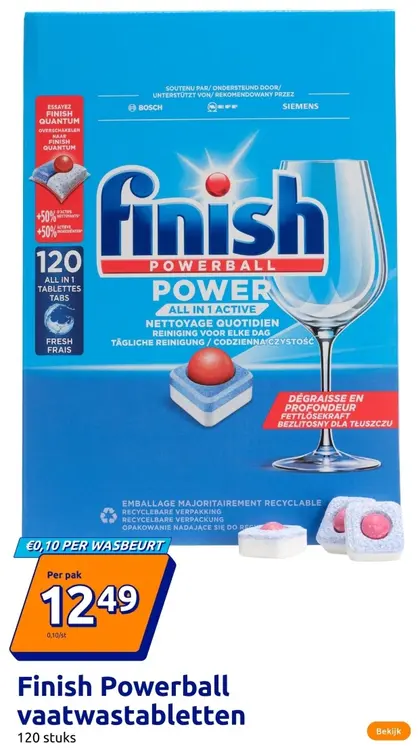 Aanbieding: Finish Powerball Power All in 1 Active