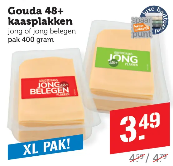 Aanbieding: Gouda 48+ kaasplakken