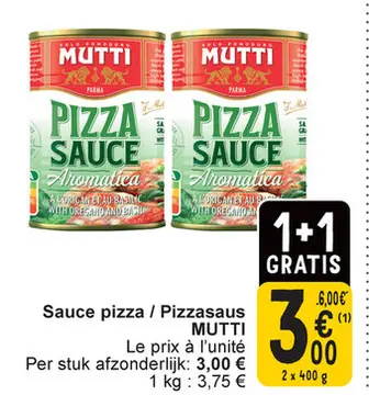 Offre: Sauce pizza / Pizzasaus