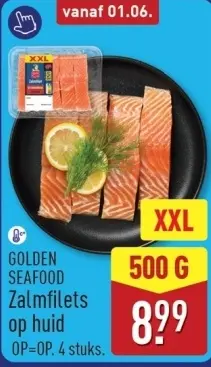 Aanbieding: Zalmfilets op huid