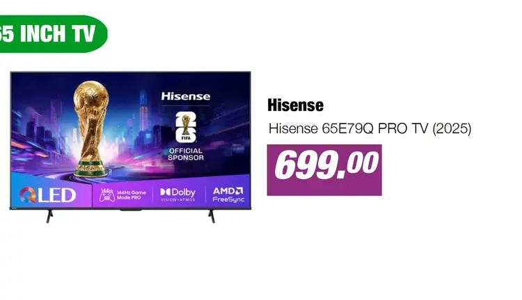 Aanbieding: Hisense 65E79Q PRO TV (2025)