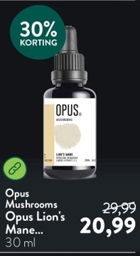 Aanbieding: Opus Lion's Mane Mushroom - 30 ml