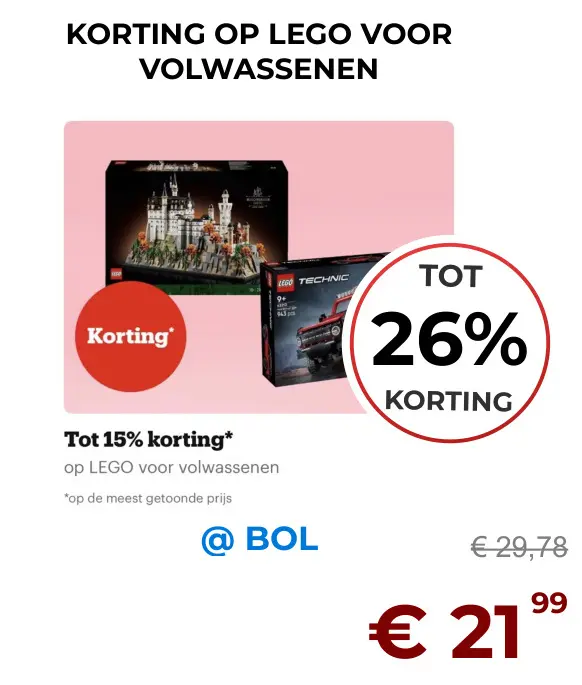 Aanbieding: LEGO voor volwassenen