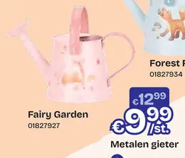 Aanbieding: Little Dutch Fairy Garden Metalen Gieter roze