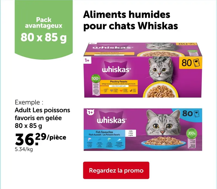 Offre: Aliments humides pour chats