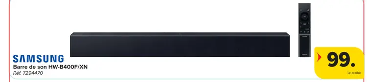 Offre: Barre de son HW-B400F/XN
