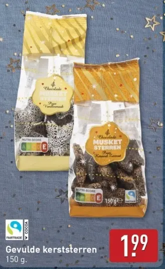 Aanbieding: Gevulde kerststerren