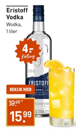 Aanbieding: Eristoff Vodka