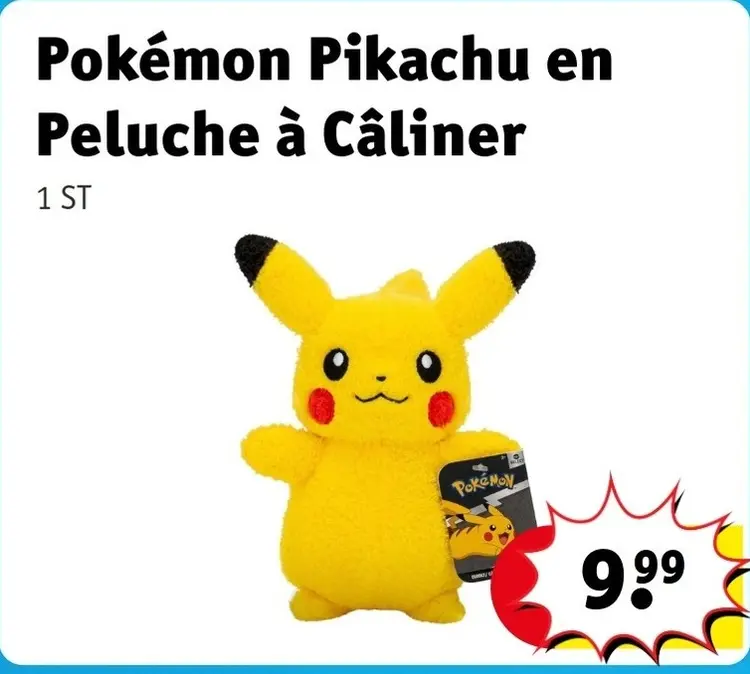 Offre: Pikachu en Peluche à Câliner