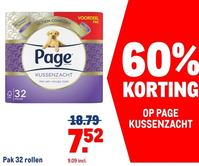 Aanbieding: Page Kussenzacht