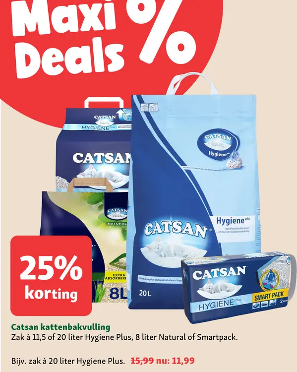 Aanbieding: Catsan kattenbakvulling