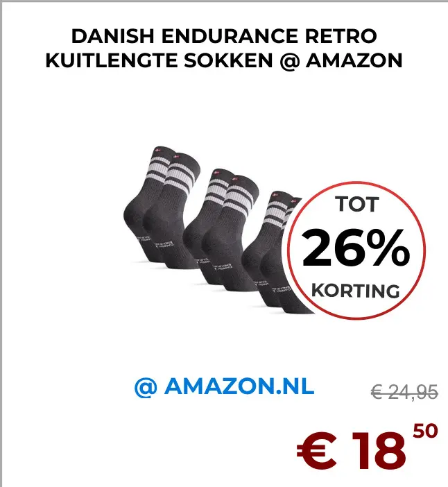 Aanbieding: Retro kuitlengte sokken
