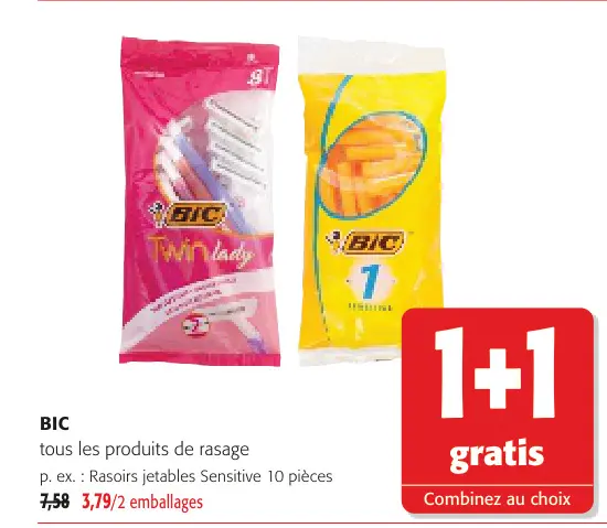 Offre: Rasoirs jetables Sensitive