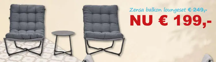 Aanbieding: Zensa balkon loungeset