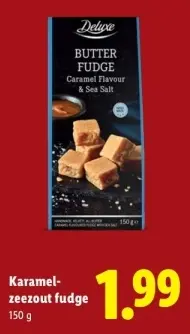 Aanbieding: Karamel-zeezout fudge