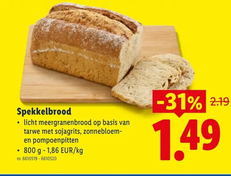 Promotie: Spekkelbrood