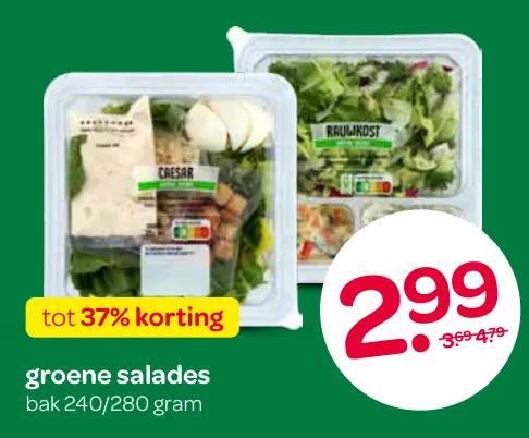 Aanbieding: Groene salades
