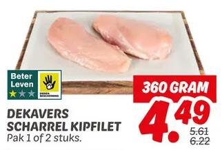 Aanbieding: Dekavers scharrrel kipfilet