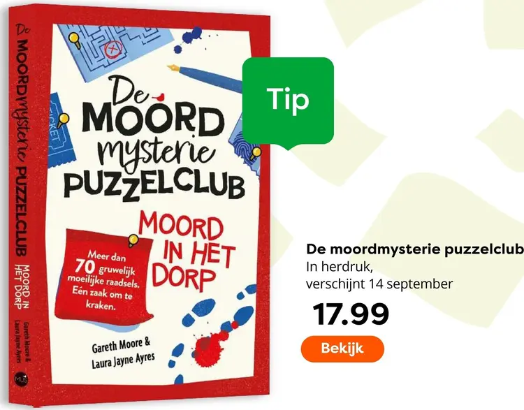 Aanbieding: De moordmysterie puzzelclub