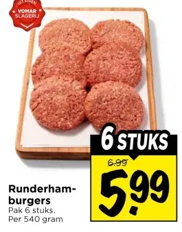 Runderham-burgers