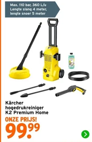 Aanbieding: Kärcher hogedrukreiniger K2 Premium Home