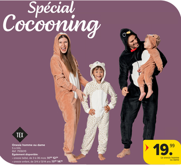 Offre: Onesie homme ou dame