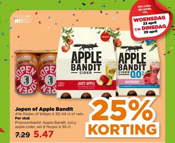 Aanbieding: Jopen of Apple Bandit