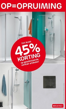 Aanbieding: sanitair artikelen