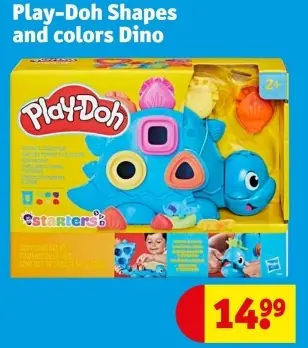 Aanbieding: Play-Doh Shapes and colors Dino