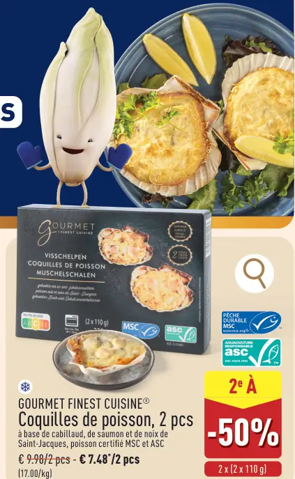 Offre: Coquilles de poisson