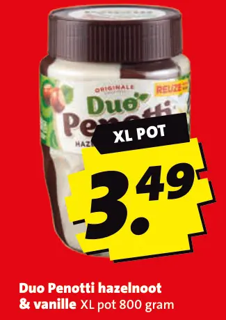 Aanbieding: Duo Penotti hazelnoot & vanille