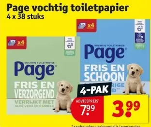 Promotie: vochtig toiletpapier