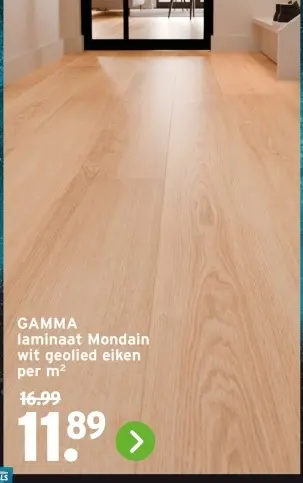 Aanbieding: laminaat Mondain wit geolied eiken