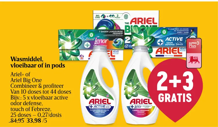 Promotie: Wasmiddel, vloeibaar of in pods