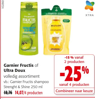 Promotie: Garnier Fructis of Ultra Doux