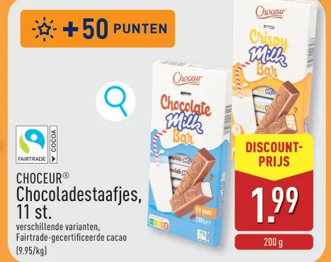 Promotie: Chocoladestaafjes