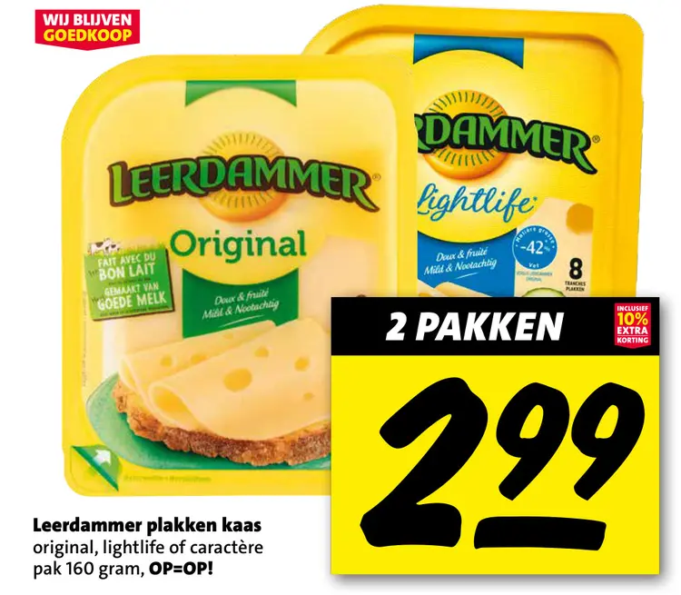 Aanbieding: Plakken kaas