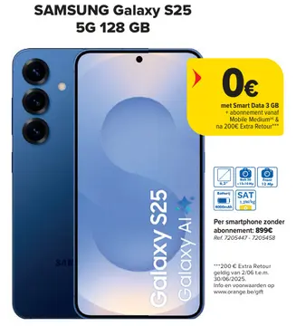 Aanbieding: Galaxy S25 5G 128 GB