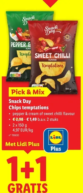 Aanbieding: Chips temptations
