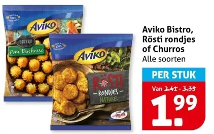Aanbieding: Bistro, Rösti rondjes of Churros