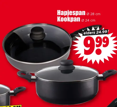 Aanbieding: Hapjespan of kookpan