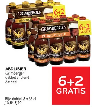 Aanbieding: Grimbergen dubbel of blond